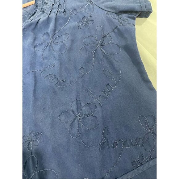 đ
şSizeâsmall navy blue Cherokee embroidered scrub top - Picture 4 of 6